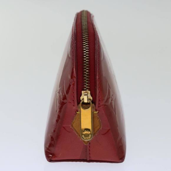 LOUIS VUITTON Vernis Rayure Pochette Cosmetic Pomme D'amour M91721 LV Auth 70046 - Picture 3 of 16